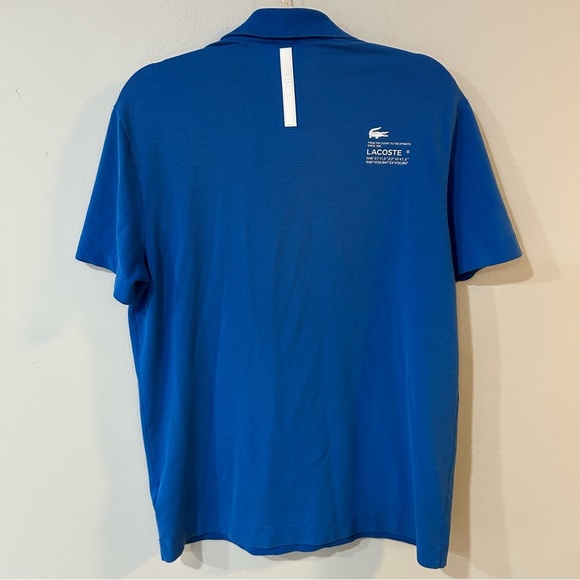 Lacoste Men’s Regular Fit Movement Printed Polo Shirt Bright Royal Blue Large - Picture 7 of 9